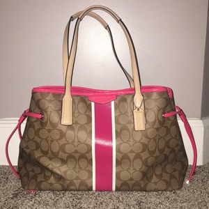 Coach Signature Drawstring Carryall